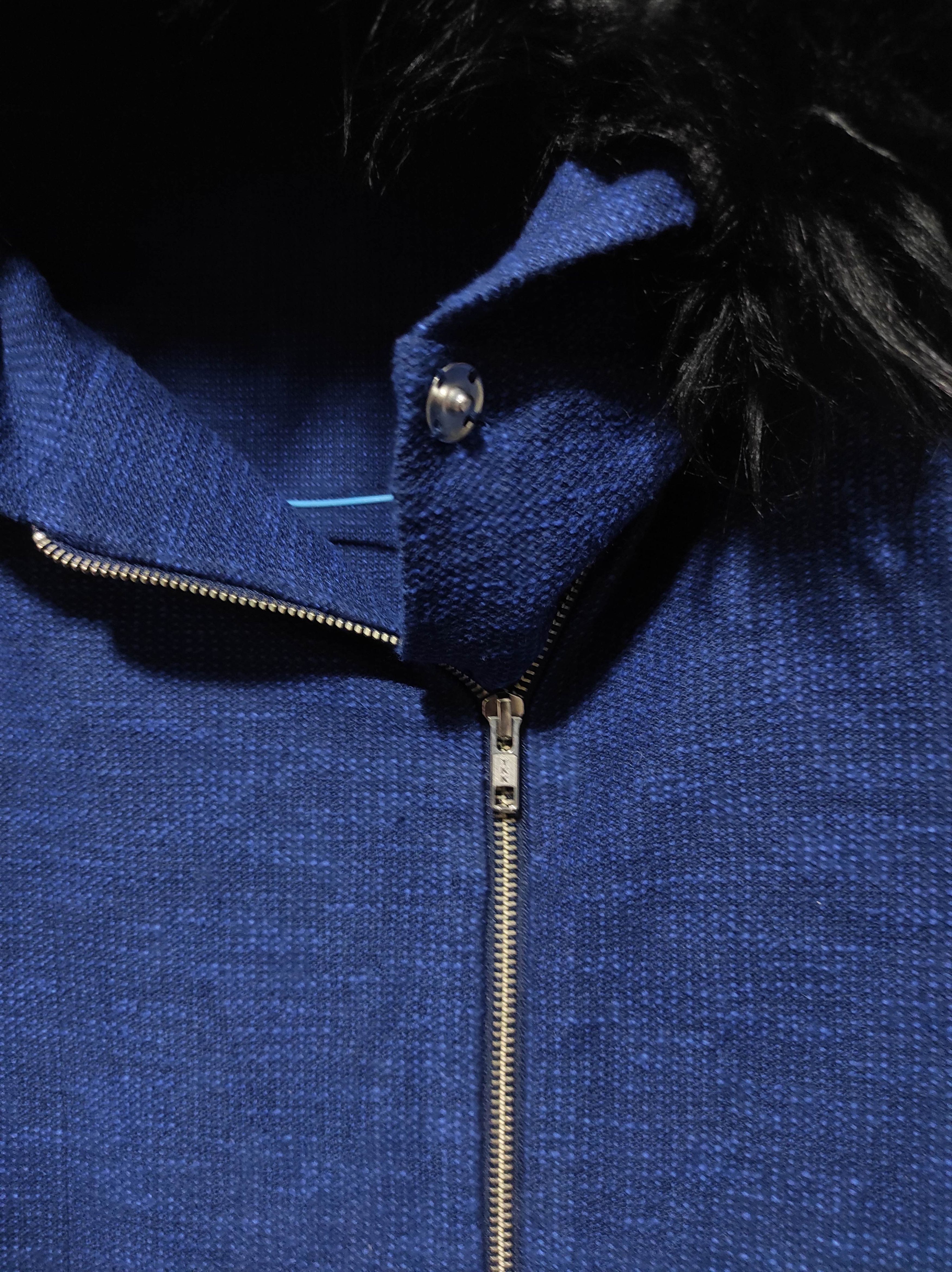 Japanese Brand JEANASiS Asymetrycal zip fur hoodie ifsix LGB style Size US L / EU 52-54 / 3 - 6 Thumbnail