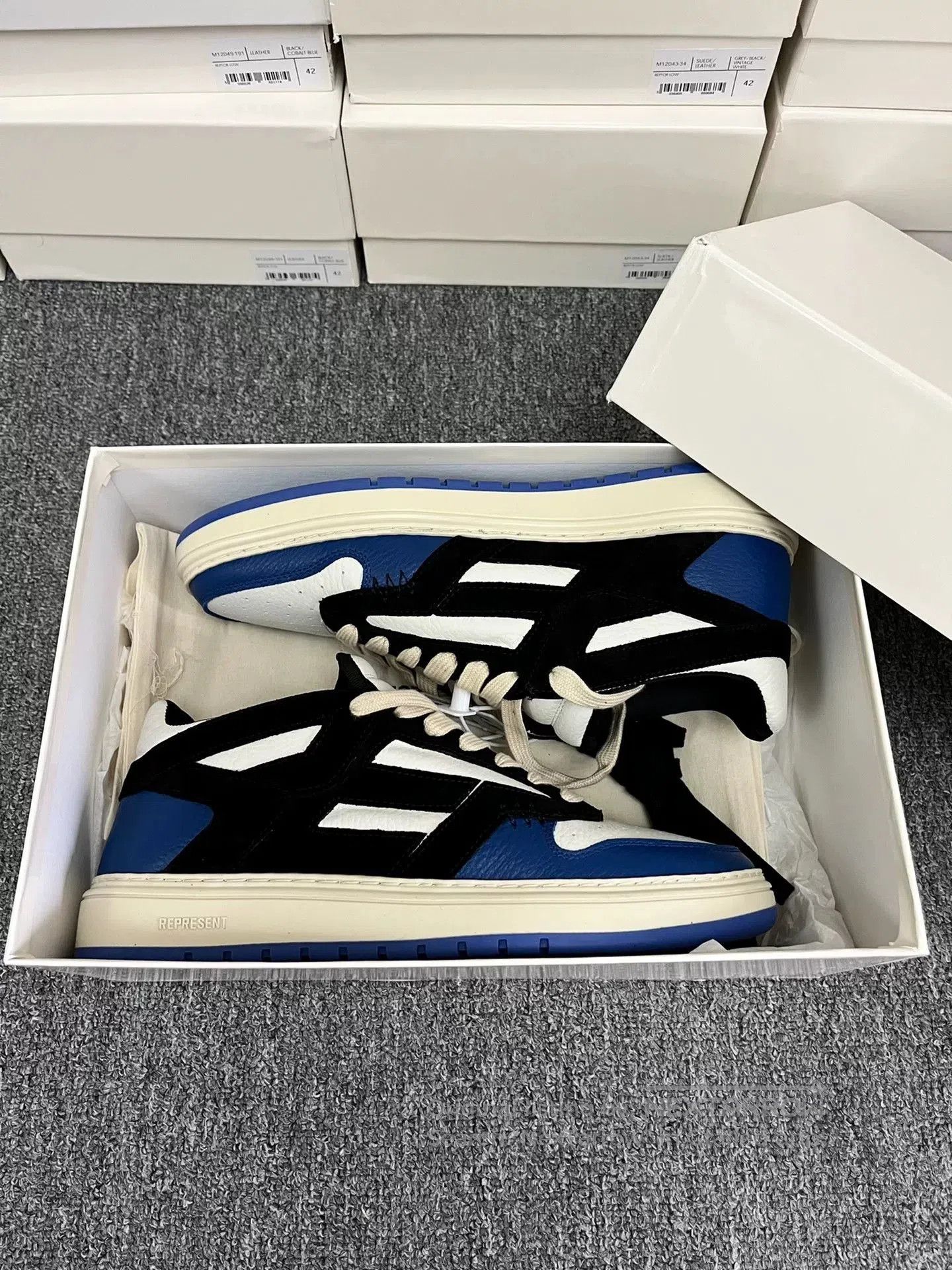 Represent Clo. Represent Reptor Low Leather Sneakers. Size US 8 / EU 41 - 3 Thumbnail