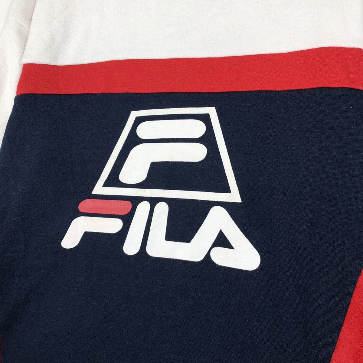 Fila FILA Biella Italia Tricolor Half Zipper Sweatshirt Size US L / EU 52-54 / 3 - 5 Thumbnail