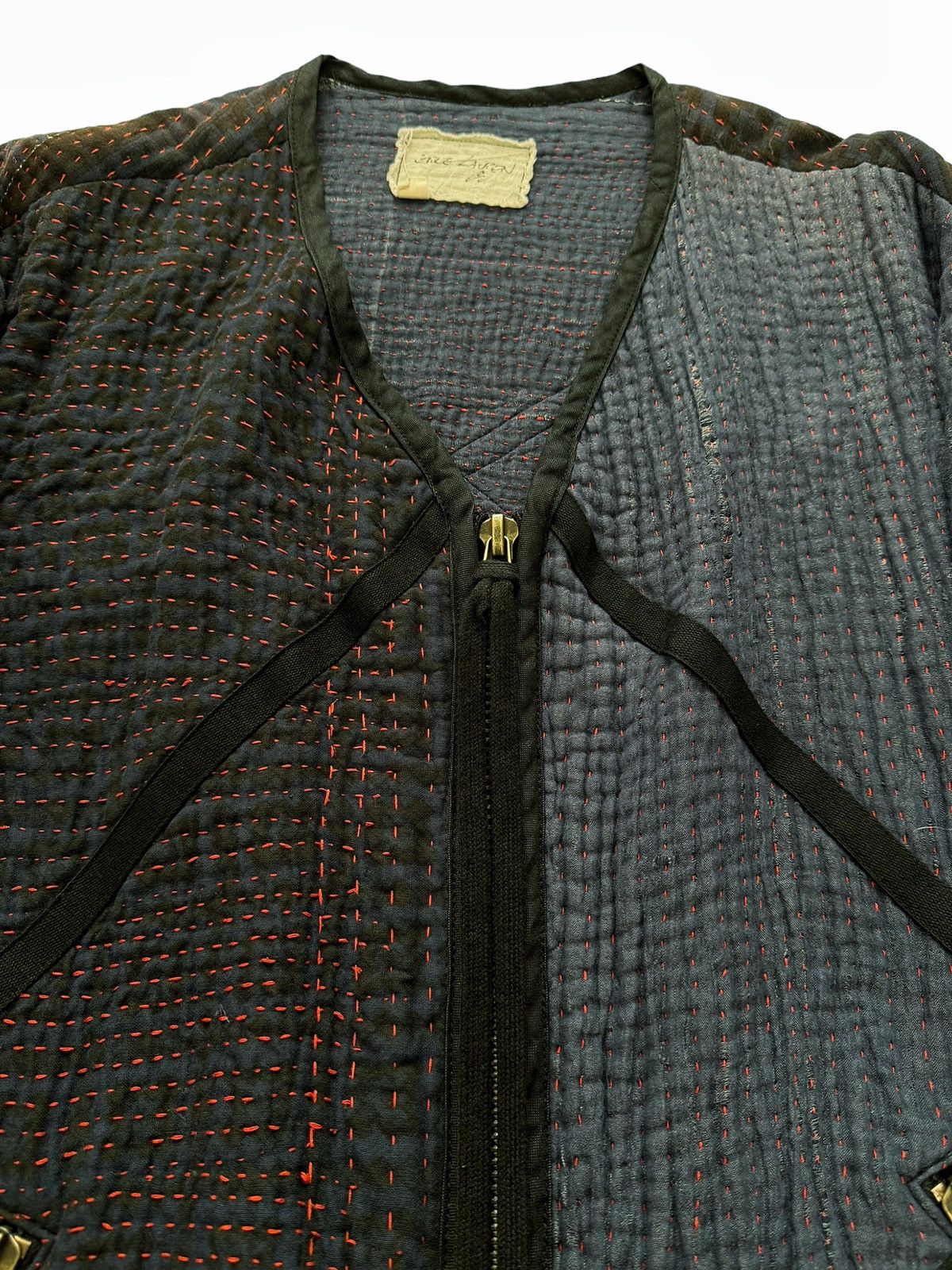 Greg Lauren 1/1 Sample Kantha Boro Modern Flight Jacket Size US L / EU 52-54 / 3 - 8 Thumbnail