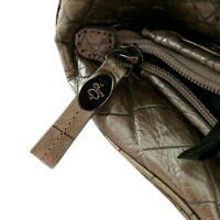 Donald Pliner Donald J Pliner Gray Croc Texture Chain Strap Zipper Closure Size ONE SIZE - 9 Thumbnail