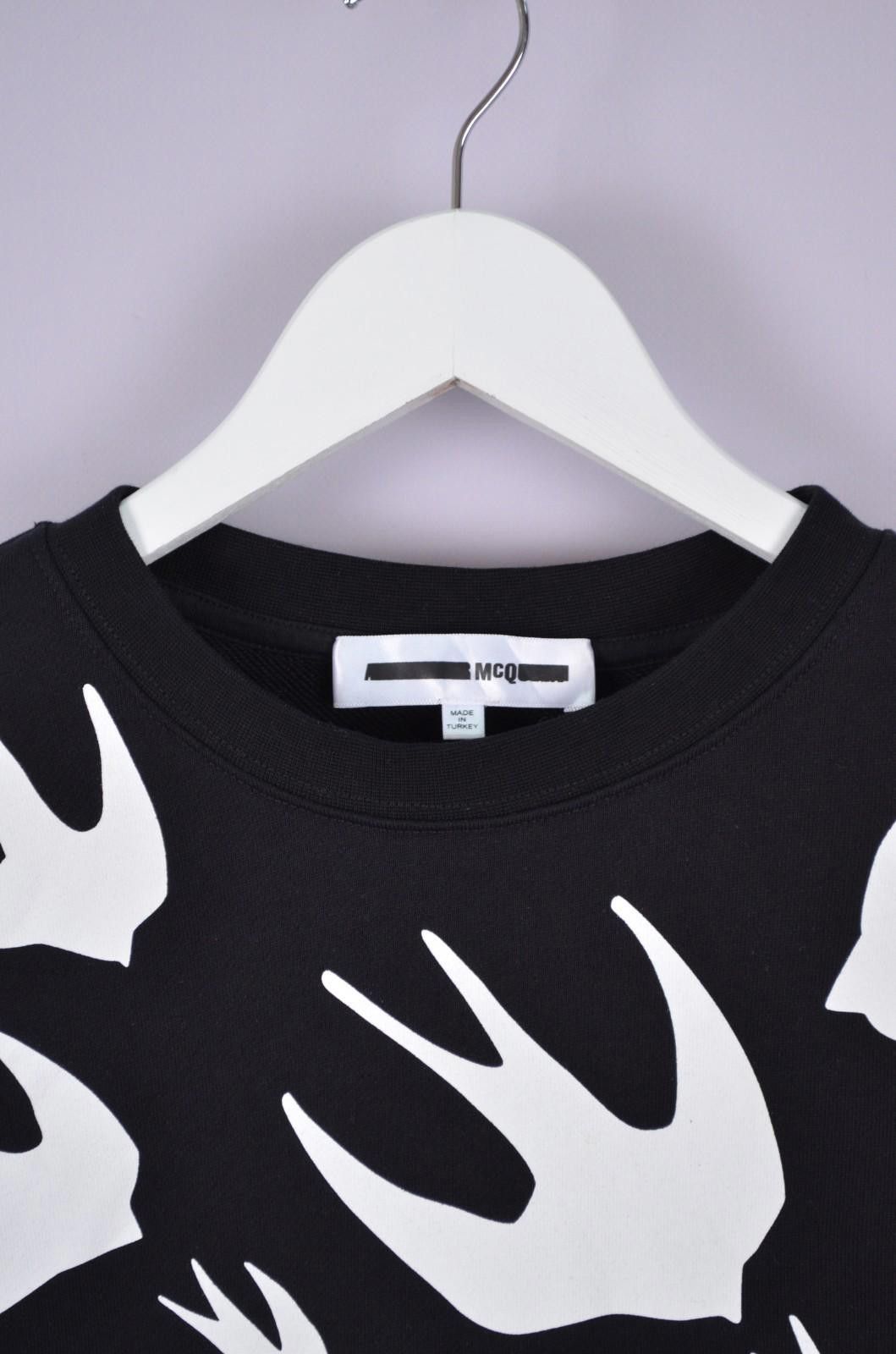 Alexander McQueen Alexander McQueen MCQ Swallow Sweatshirt Black White Size L Size US L / EU 52-54 / 3 - 5 Thumbnail