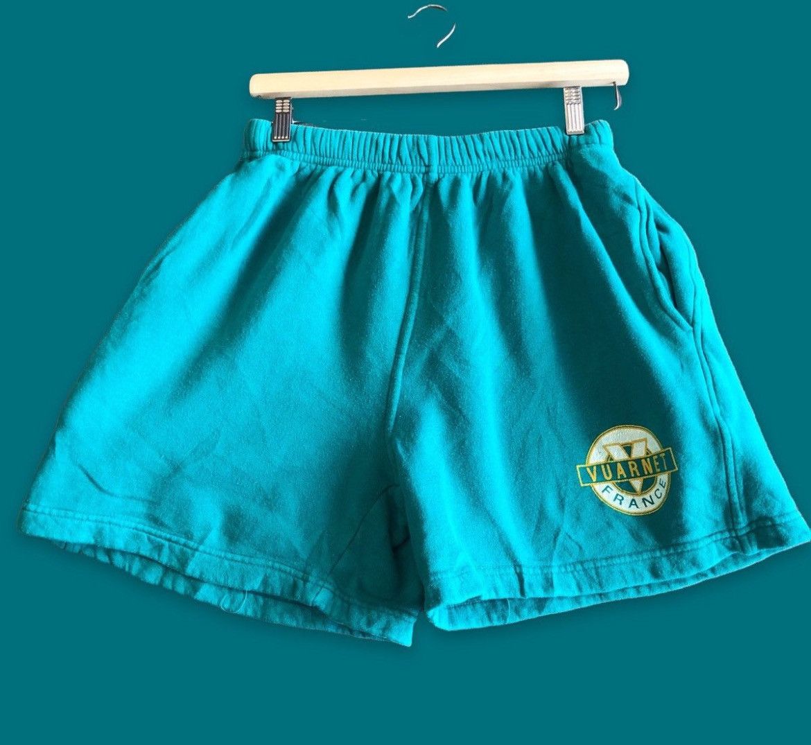 Vintage Vintage 90s Vuarnett France Sweat Shorts/ Outdoor Style L Size US 30 / EU 46 - 1 Thumbnail