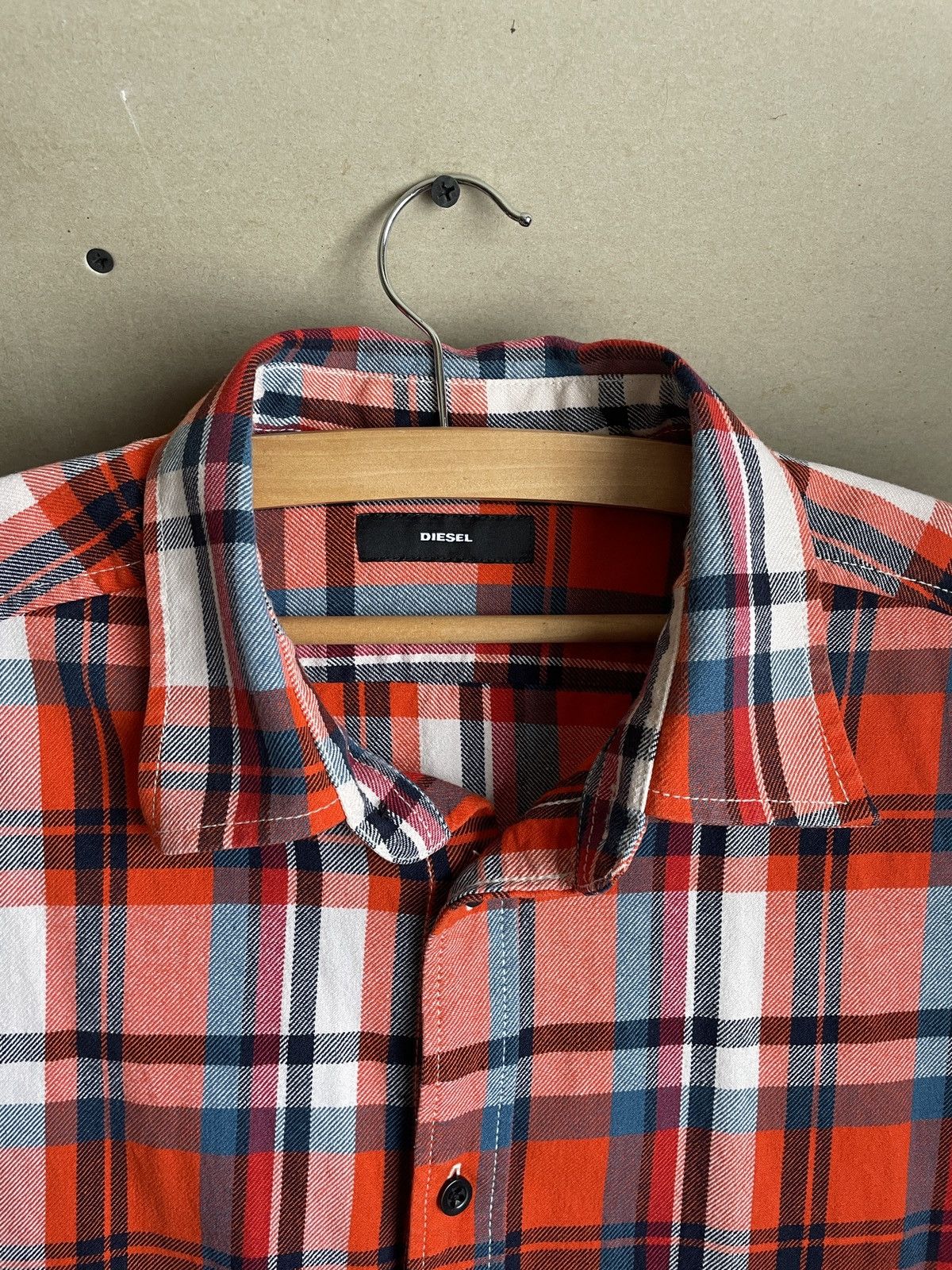 Diesel Diesel Men Long Sleeves Plaid Flannel Shirt Size XL Size US XL / EU 56 / 4 - 4 Thumbnail