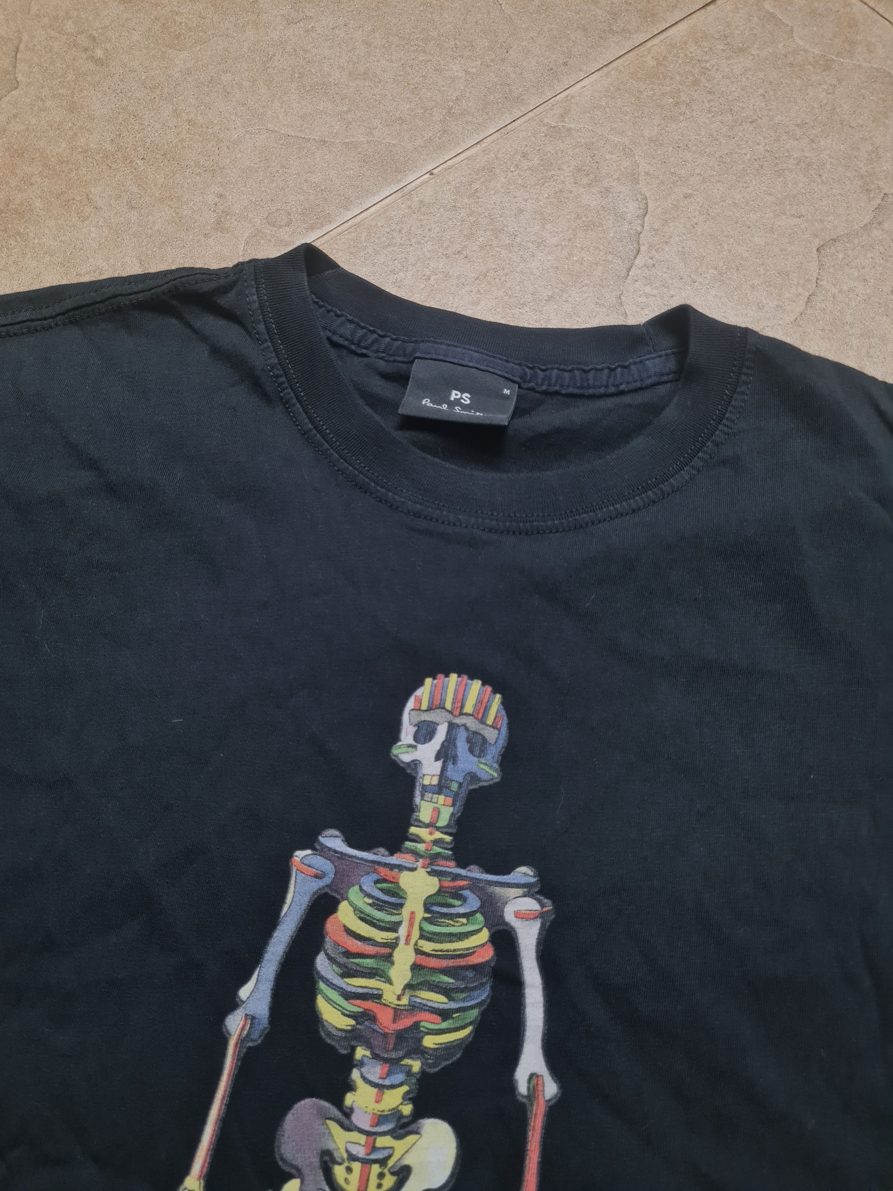 Paul Smith Paul Smith Men's Skeleton T-Shirt in Black Size M Size US M / EU 48-50 / 2 - 2 Thumbnail