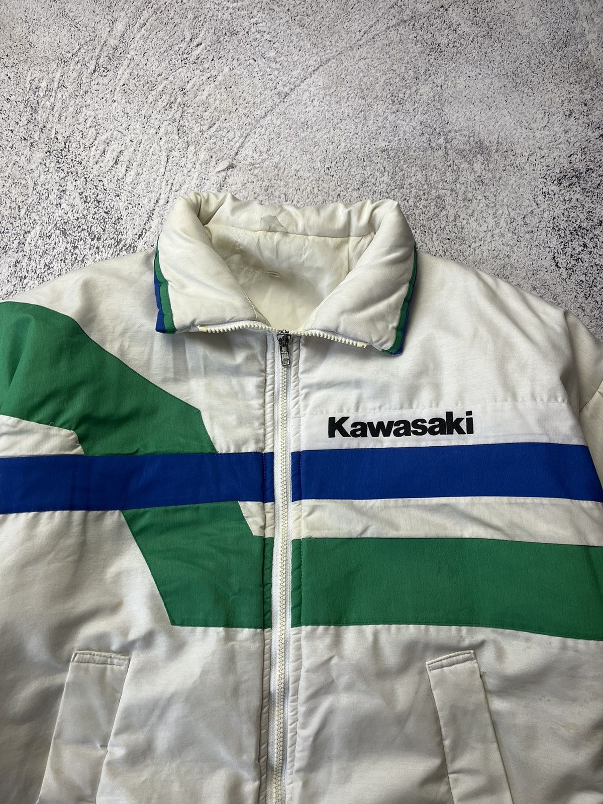 Vintage RARE Kawasaki Moto Y2K Racing Rider Naked Jacket Size US M / EU 48-50 / 2 - 7 Thumbnail
