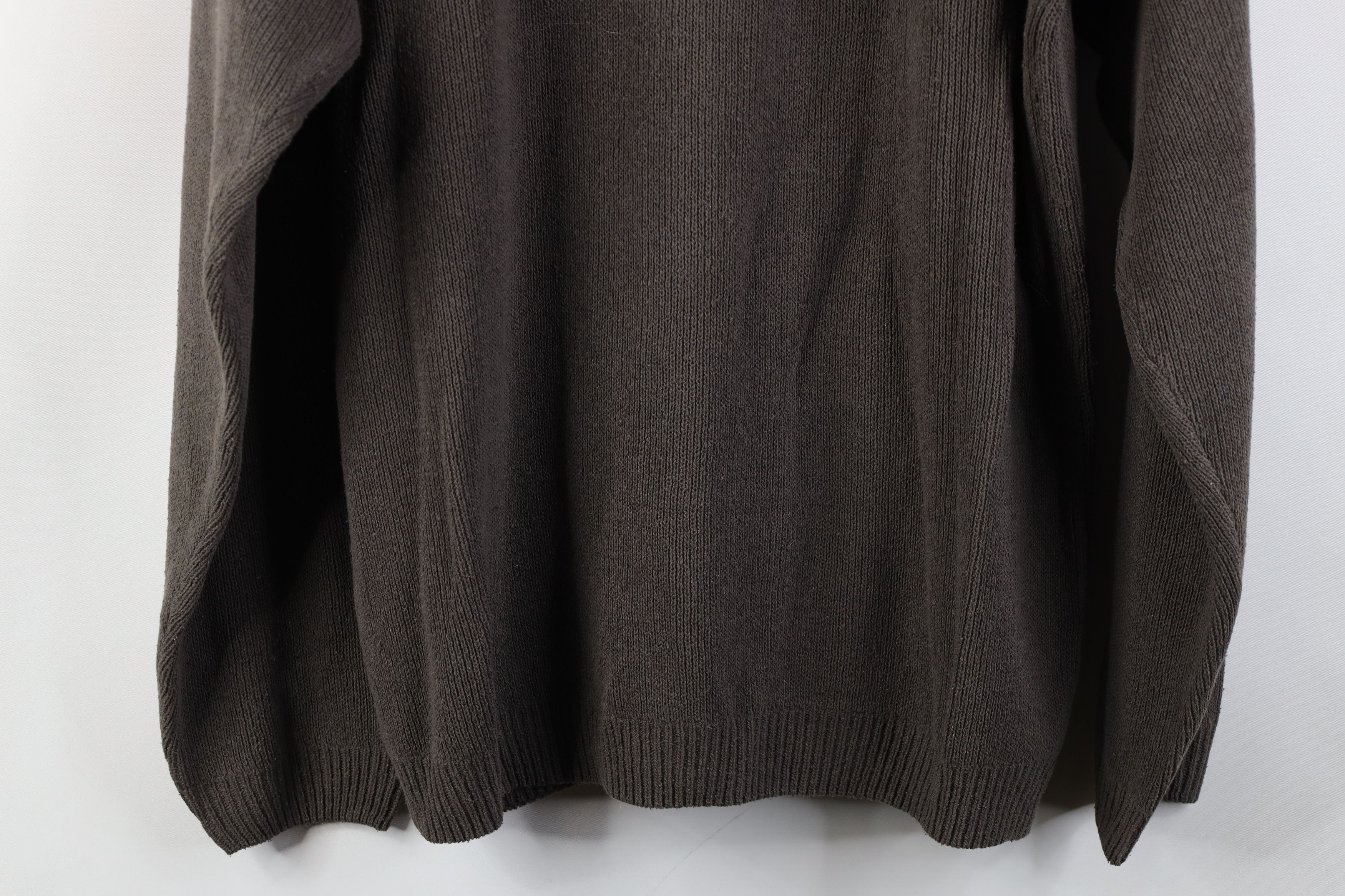 Vintage Vintage 90s Streetwear Ribbed Knit Cardigan Sweater Gray Size US M / EU 48-50 / 2 - 10 Thumbnail