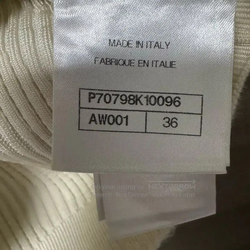 Chanel Chanel White Silk Women's T-Shirt . Size S / US 4 / IT 40 - 5 Thumbnail