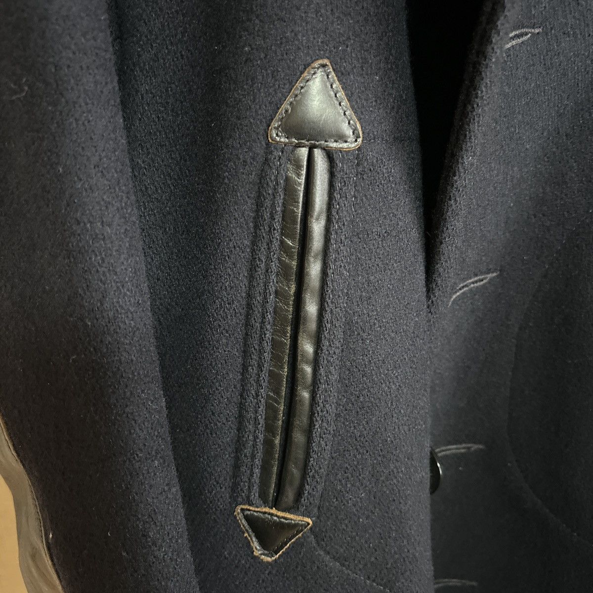 RRL Ralph Lauren RRL x Schott Limited Edition Navy Wool Peacoat | Large Size US L / EU 52-54 / 3 - 5 Thumbnail