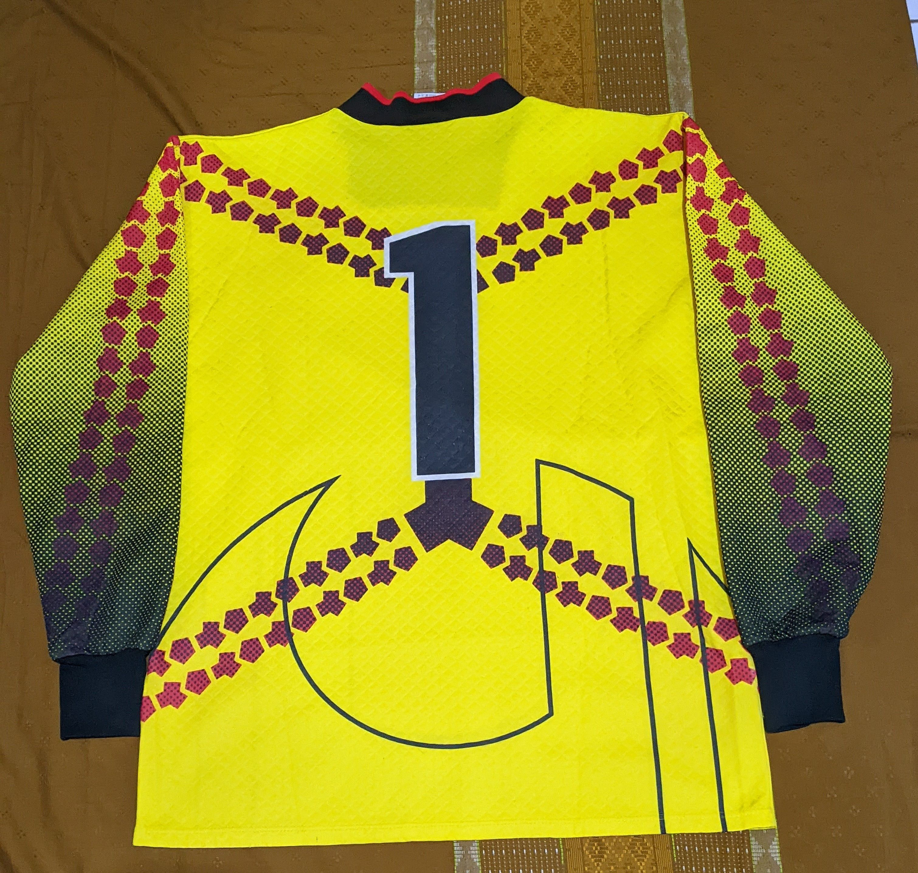 Maillot Gardien Uhlsport Independents N°1 Vintage – Violet, Taille L (manches Longues)
