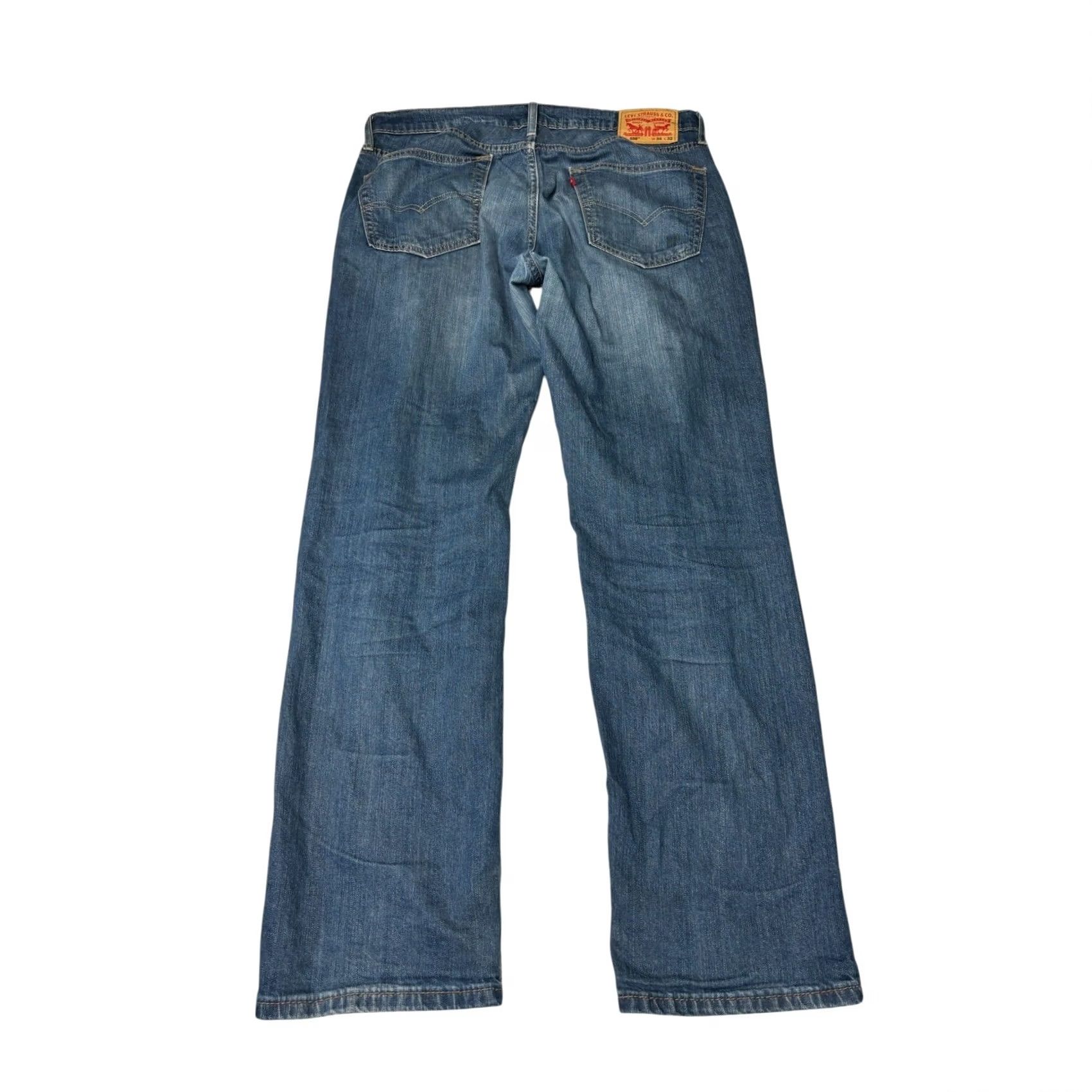 Levi's Levi's 559 Relaxed Straight Jeans Mens 34x32 Blue Denim Medium Wash 00559-0340 Size US 34 / EU 50 - 7 Thumbnail