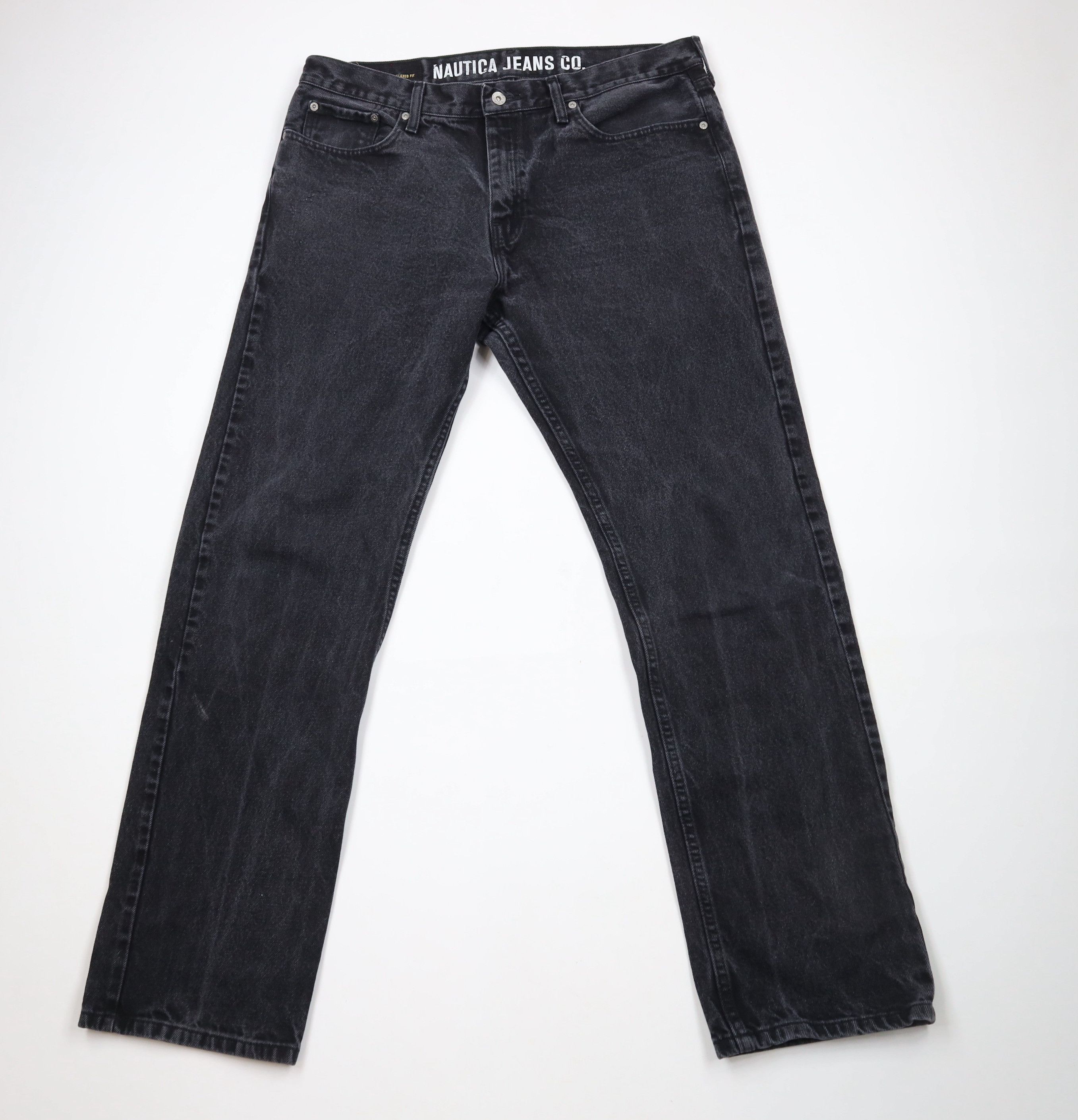 Nautica × Vintage Vintage Y2K Nautica Relaxed Fit Denim Jeans Black Cotton Size US 36 / EU 52 - 1 Thumbnail