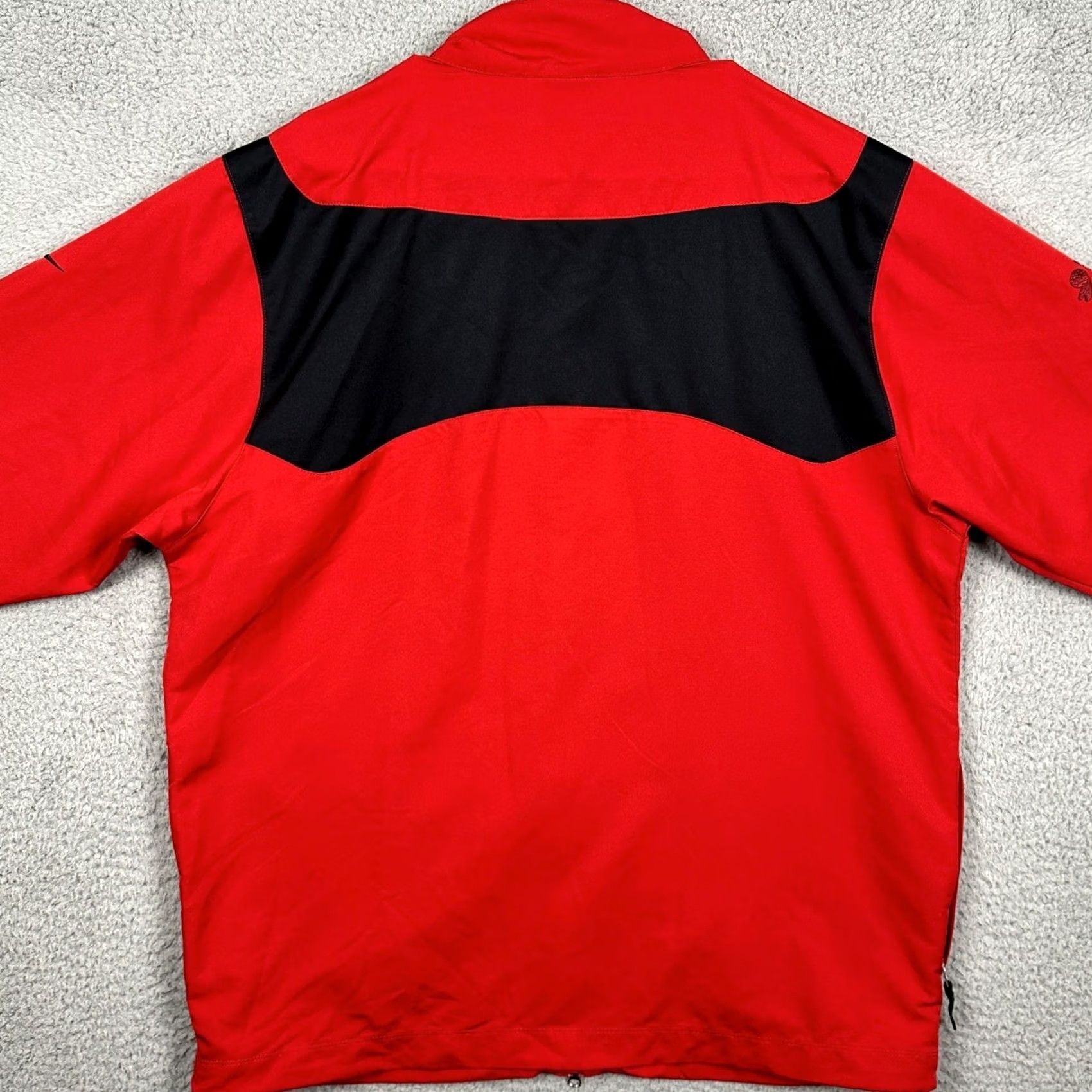Nike Nike Golf Jacket Mens Large Full Zip Red Black Colorblock Lightweight EUC Size US L / EU 52-54 / 3 - 2 Thumbnail