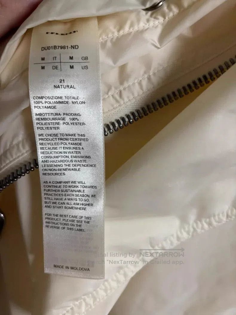 Rick Owens Rick Owens DRKSHDW Sisley Parka in Cream. Size US M / EU 48-50 / 2 - 4 Thumbnail