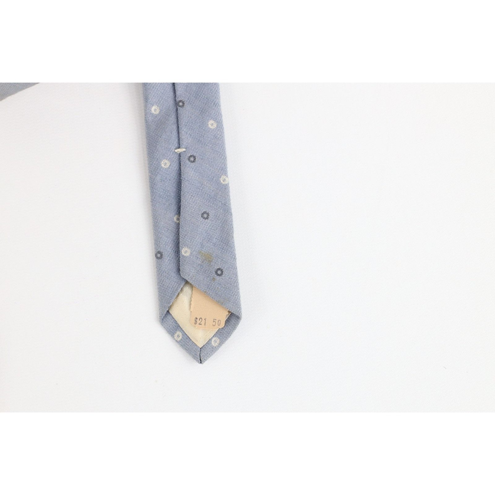Vintage Vintage 80s 90s Calvin Klein Distressed Polka Dot Neck Tie Size ONE SIZE - 5 Thumbnail