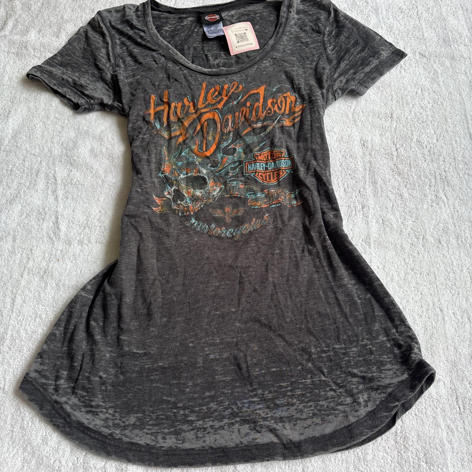 Harley Davidson vintage harley davidson skull t-shirt Size S / US 4 / IT 40 - 2 Thumbnail