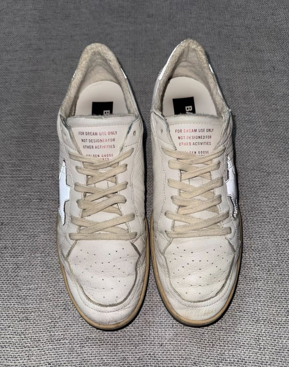 Golden Goose Golden Goose GGDB Ballstar Distressed Star Sneakers K37 Size US 9.5 / EU 42-43 - 3 Thumbnail