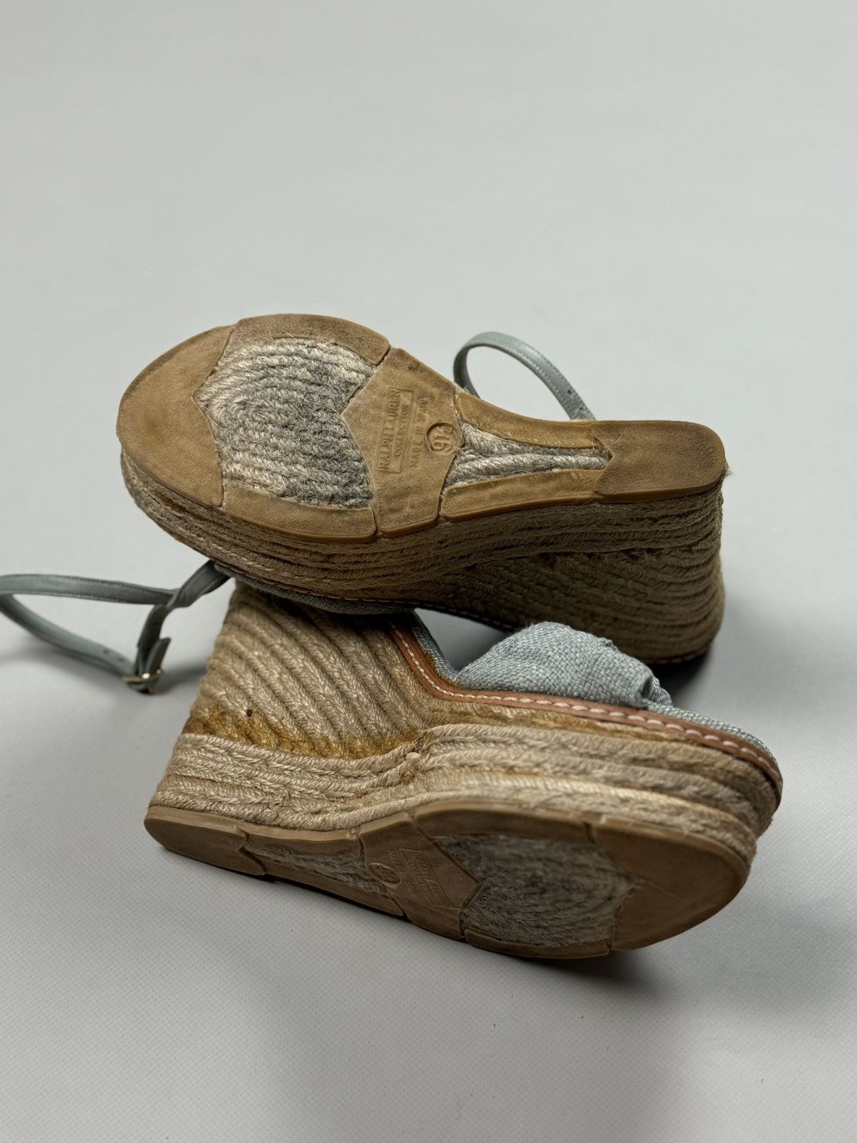 Ralph Lauren Purple Label Ralph Lauren Purple Fistina Espadrille Wedge Sandals Shoes Size US 9.5 / IT 39.5 - 19 Thumbnail
