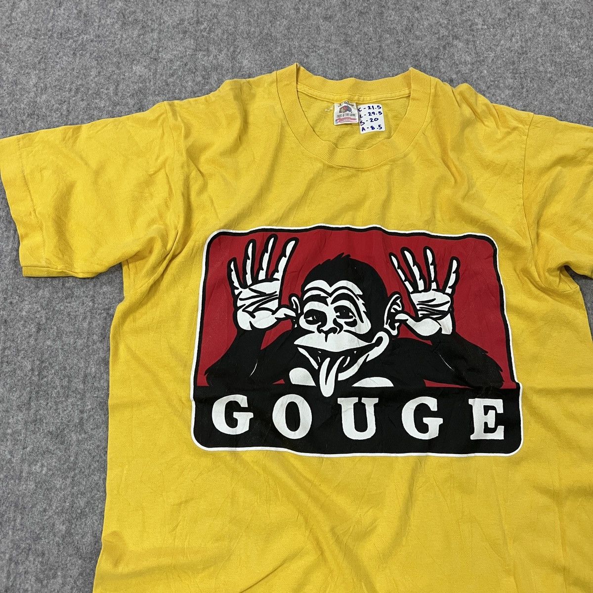 image of Gouge Old Skateboard Brand in Yellow, Men's (Size Large)