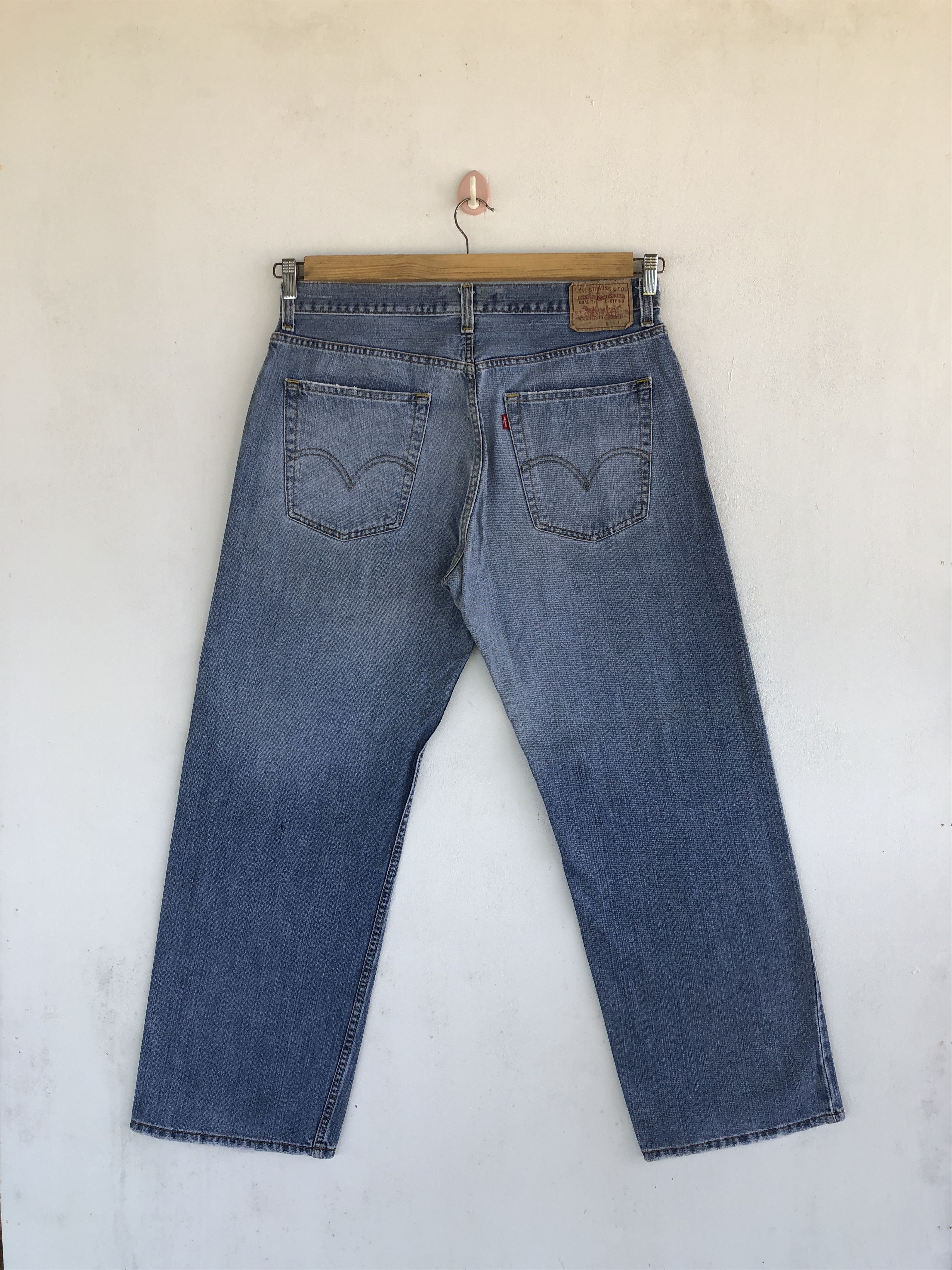 Levi's Vintage Levis 569 Baggy Jeans Levi's Light Wash Faded Denim Size US 36 / EU 52 - 2 Thumbnail