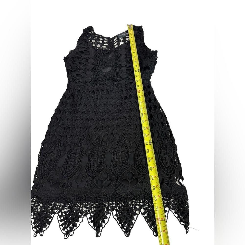 Other Astr l NWT Black Lace Floral Mini Dress Small Size S / US 4 / IT 40 - 3 Thumbnail