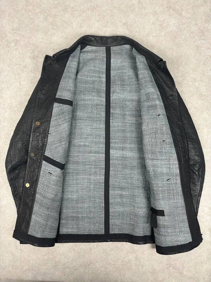 Isaac Sellam Experience Isaac Sellam Black Premium Buttoned Leather Jacket Size US L / EU 52-54 / 3 - 7 Thumbnail