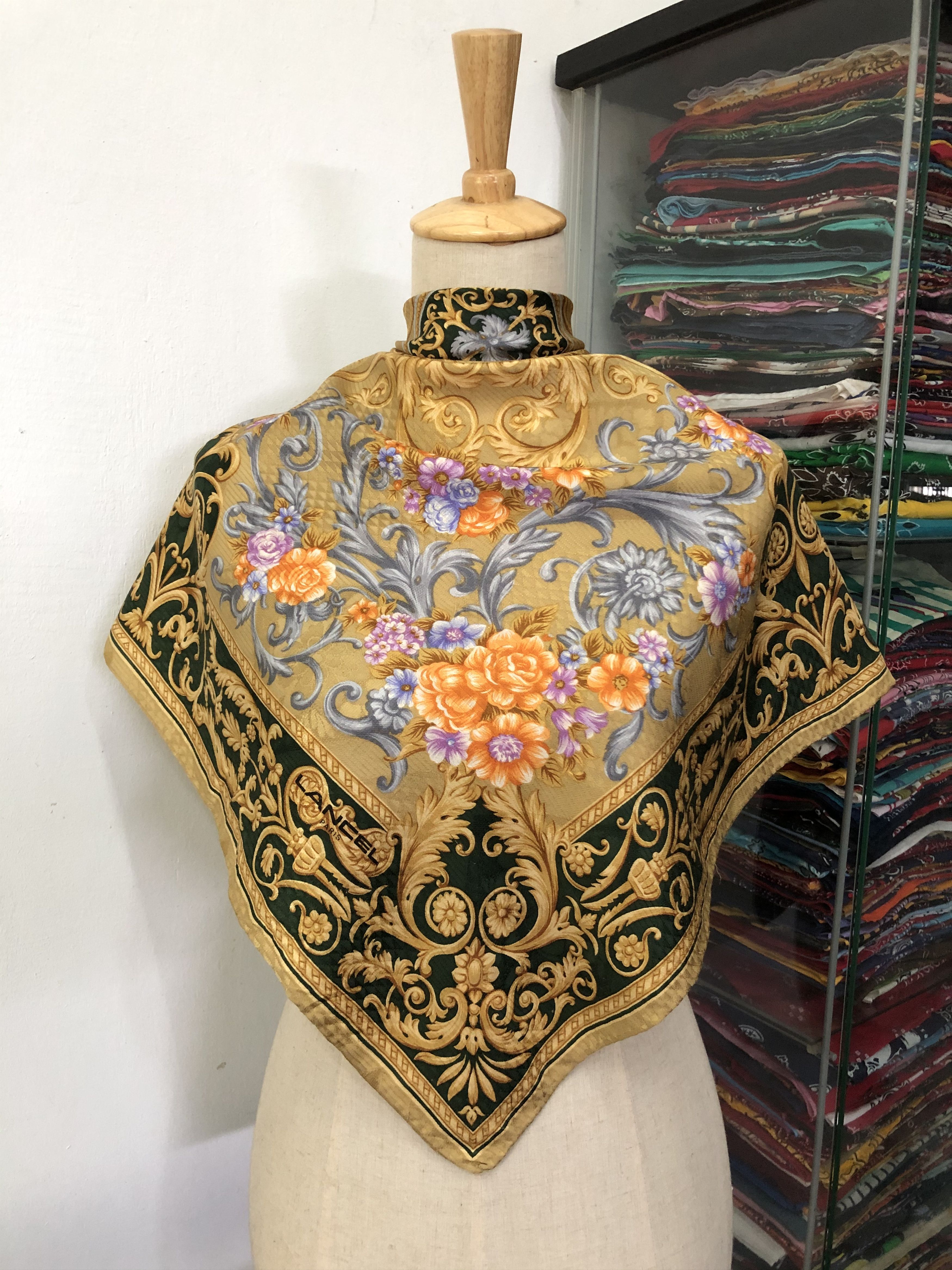 Lancel × Vintage Vintage Lancel Silk Scarf Size ONE SIZE - 1 Thumbnail