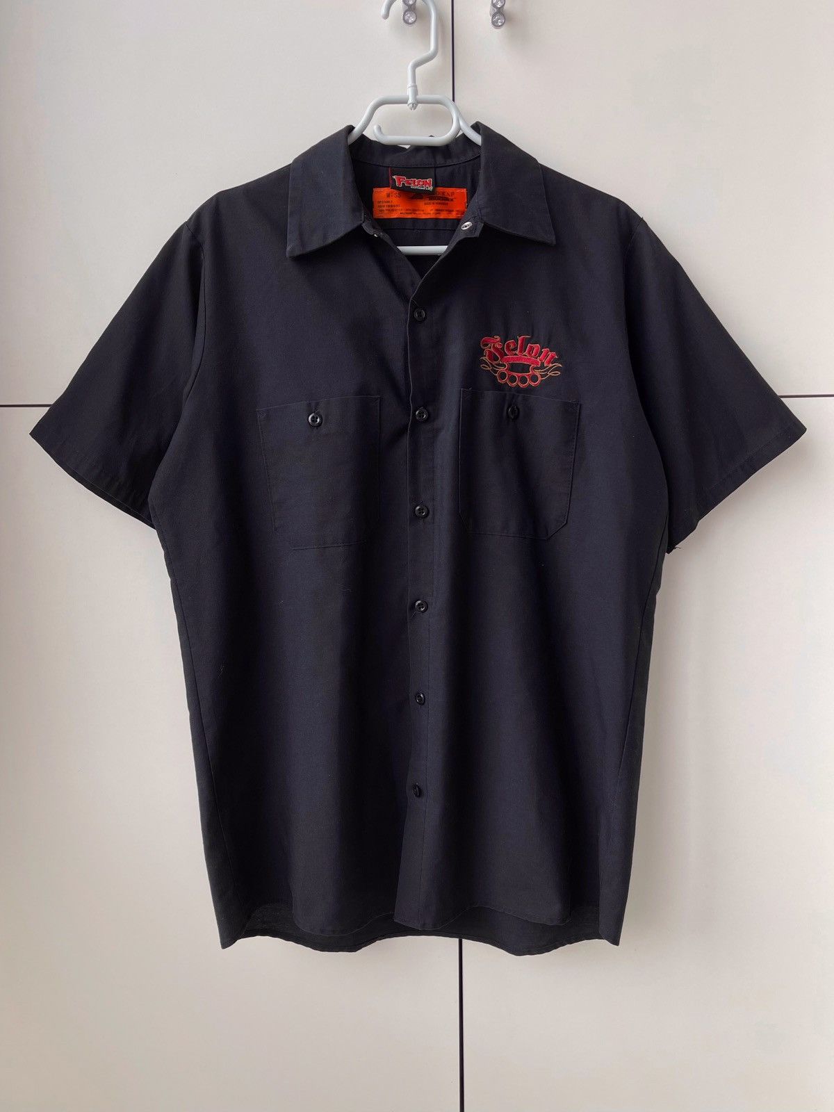 JNCO × Vintage VINTAGE 90s Y2K FELON CLOTHING SKULLS SKATE SHIRT JNCO Size US M / EU 48-50 / 2 - 3 Thumbnail