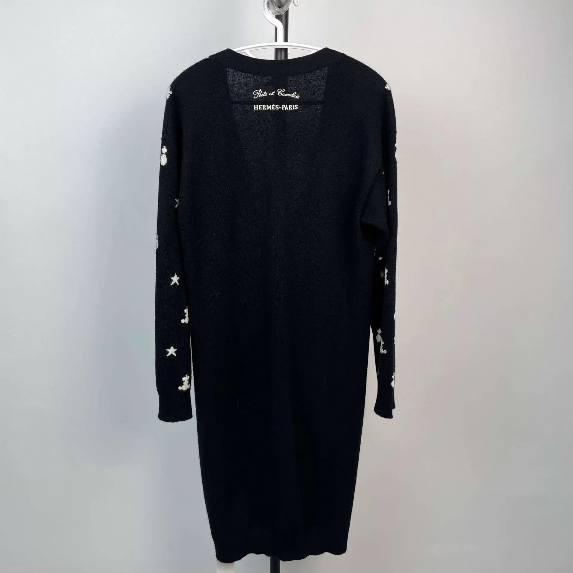 Hermes Hermès cashmere knit coat 38 black 95 New Size S / US 4 / IT 40 - 2 Thumbnail