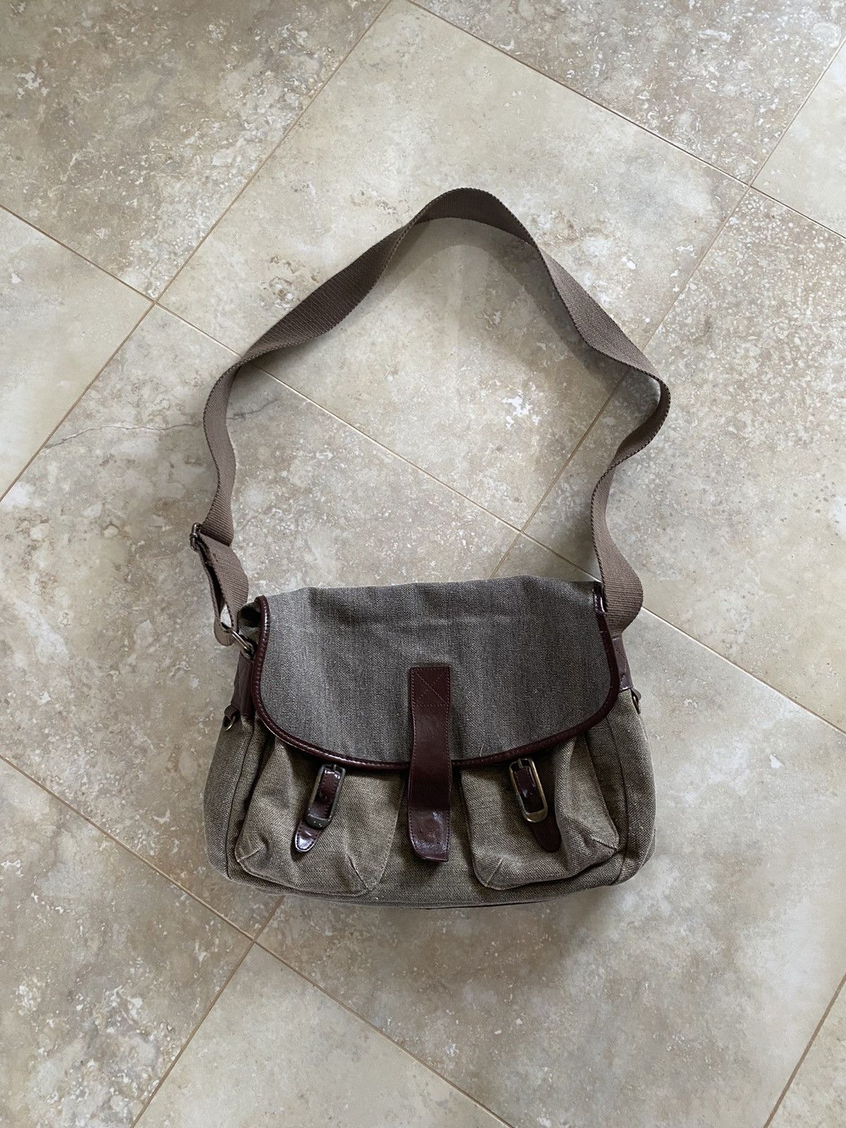 Fred Perry Vintage Fred Perry Sholder Avant-Garde Military Style Bag Size ONE SIZE - 2 Thumbnail