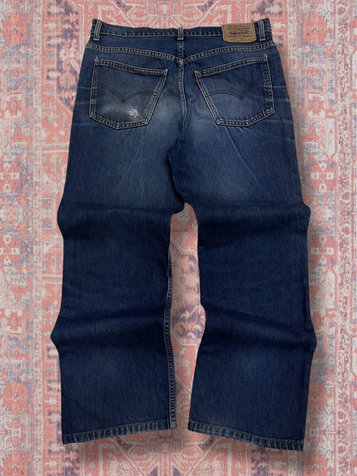 Levi's Vintage Clothing Vintage Rare Levis Strauss & Co 605 Orange Tab Distressed Size US 34 / EU 50 - 9 Thumbnail