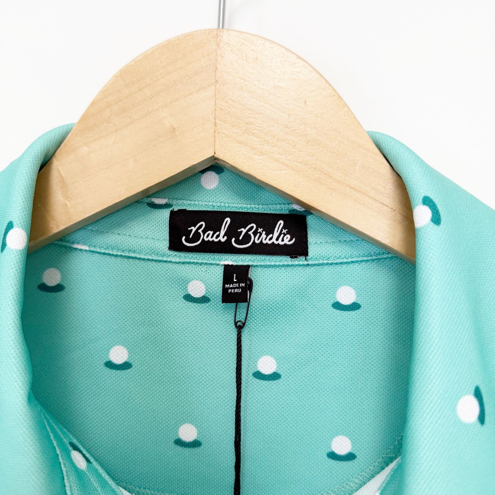 Other Bad Birdie Aim Point Dusty Jade Pique Golf Polo Sz L Size US L / EU 52-54 / 3 - 3 Thumbnail