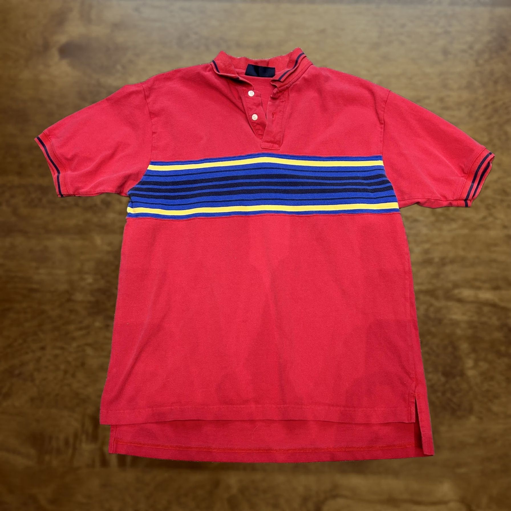 Route 66 Route 66 Polo Shirt Mens L Red Striped Short Sleeve Rugby Style Shirt Size US L / EU 52-54 / 3 - 1 Thumbnail
