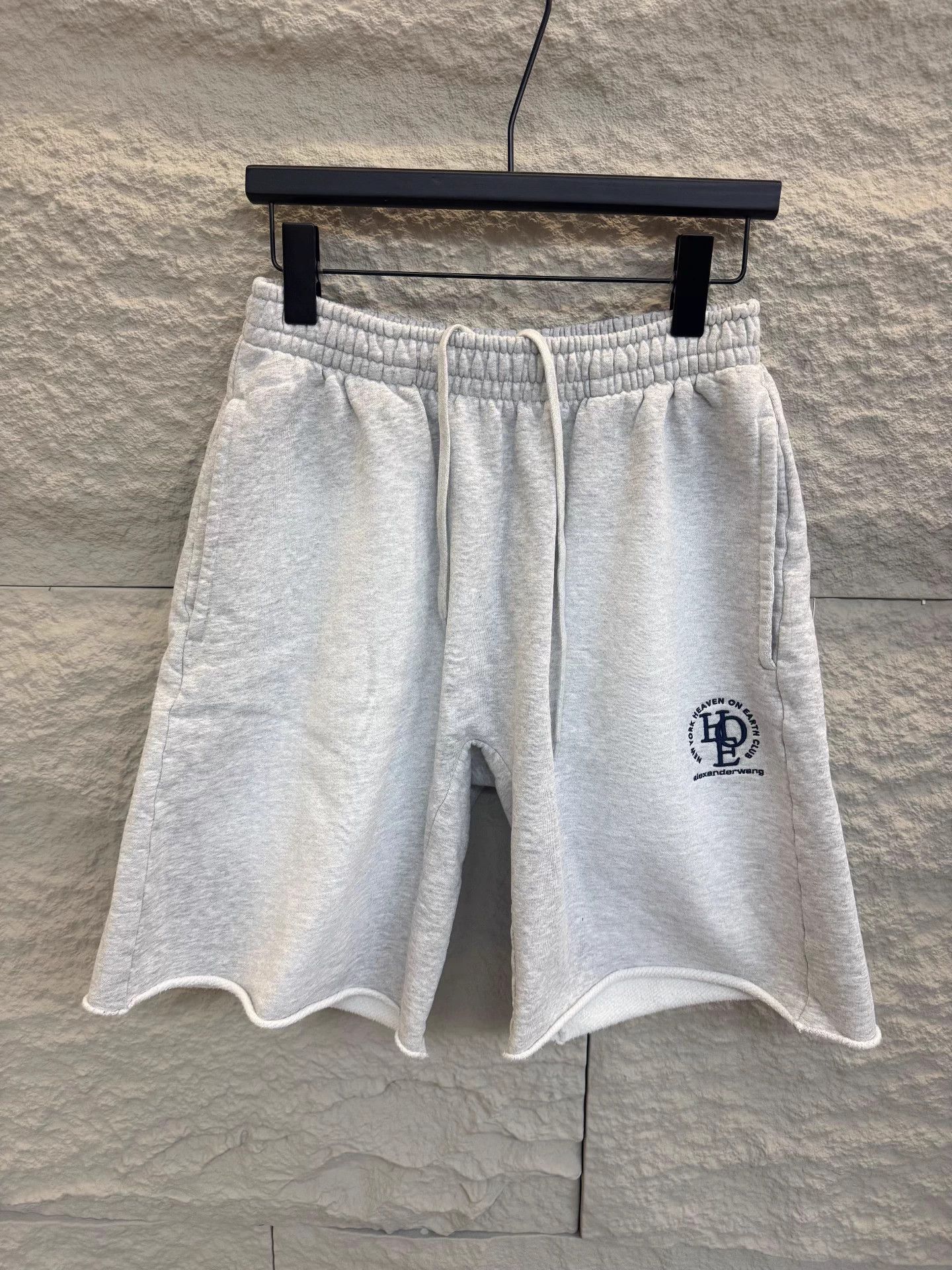 Alexander Wang alexanderwang gray embroidered logo sport shorts XS Size US 28 / EU 44 - 1 Thumbnail
