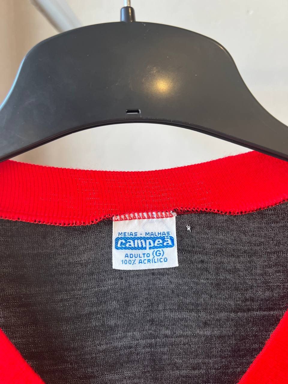 Vintage 1970/80 RARE FLAMENGO HOME SOCCER JERSEY SHIRT CAMPEA Size US M / EU 48-50 / 2 - 5 Thumbnail