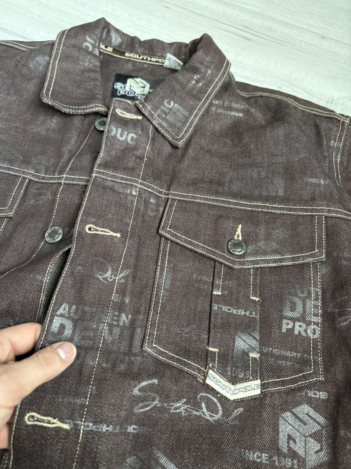 Southpole Vintage Southpole hype multi logo denim jacket Size US L / EU 52-54 / 3 - 6 Thumbnail
