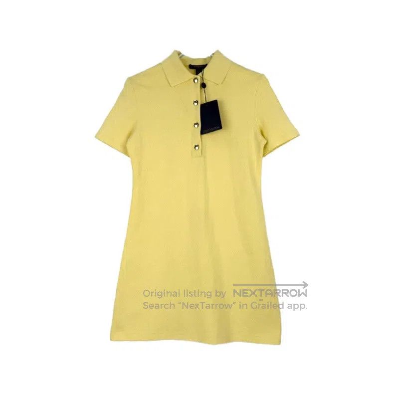 Louis Vuitton Louis Vuitton Short sleeve polo dress with yellow dark str Size M / US 6-8 / IT 42-44 - 1 Thumbnail