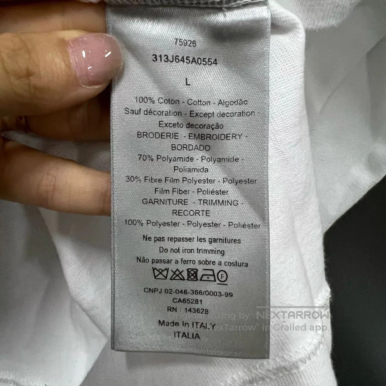 Dior Dior Rabbit Logo Long Sleeve Shirt. Size US L / EU 52-54 / 3 - 4 Thumbnail