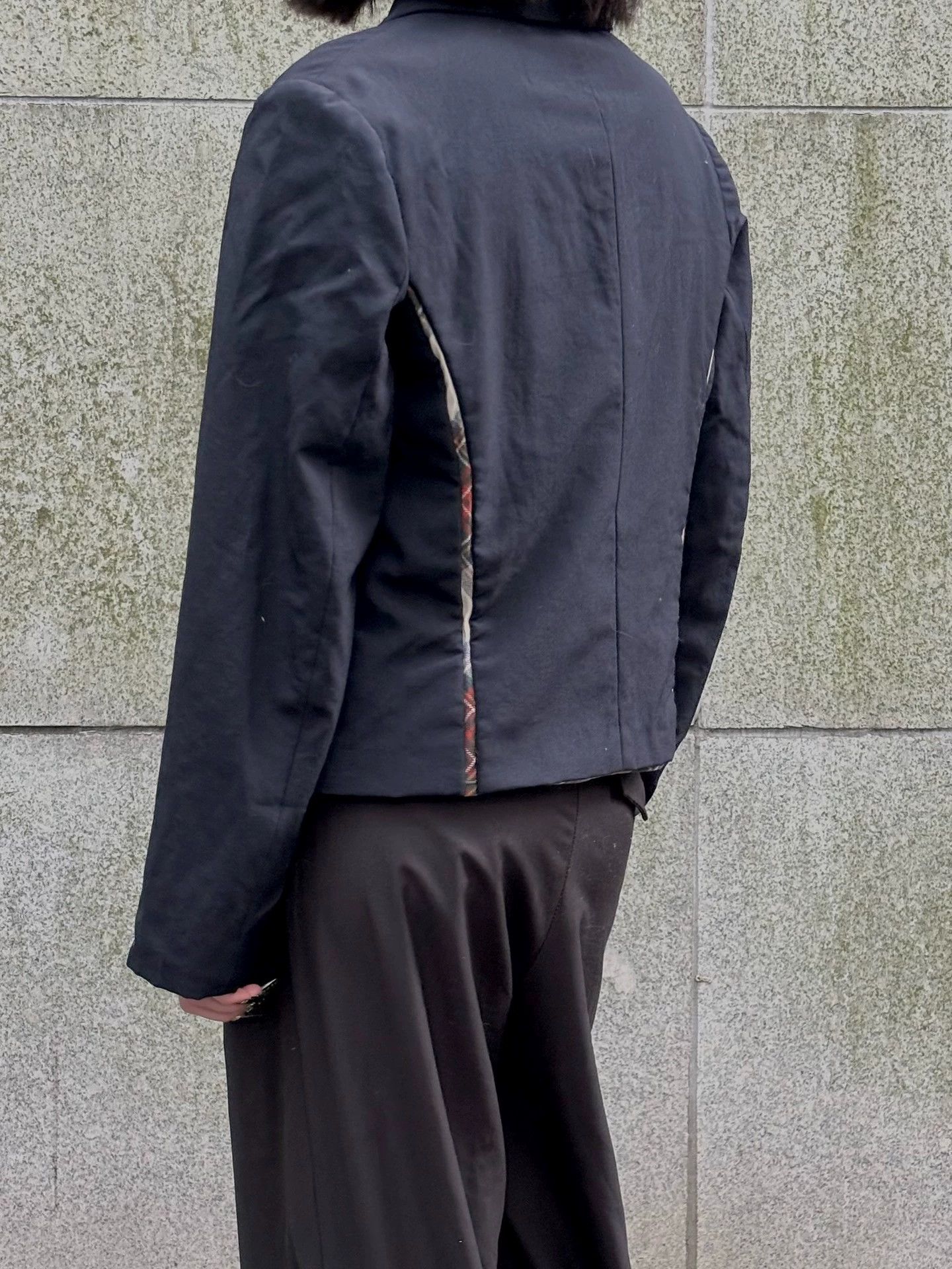 Comme des Garcons CDG 1997 Checkered Paneled Short Jacket Size US M / EU 48-50 / 2 - 2 Thumbnail