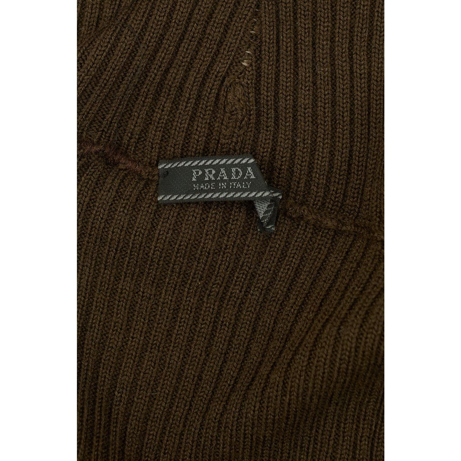 Prada Green Wool Turtleneck Sweater Size XS / US 0-2 / IT 36-38 - 3 Thumbnail