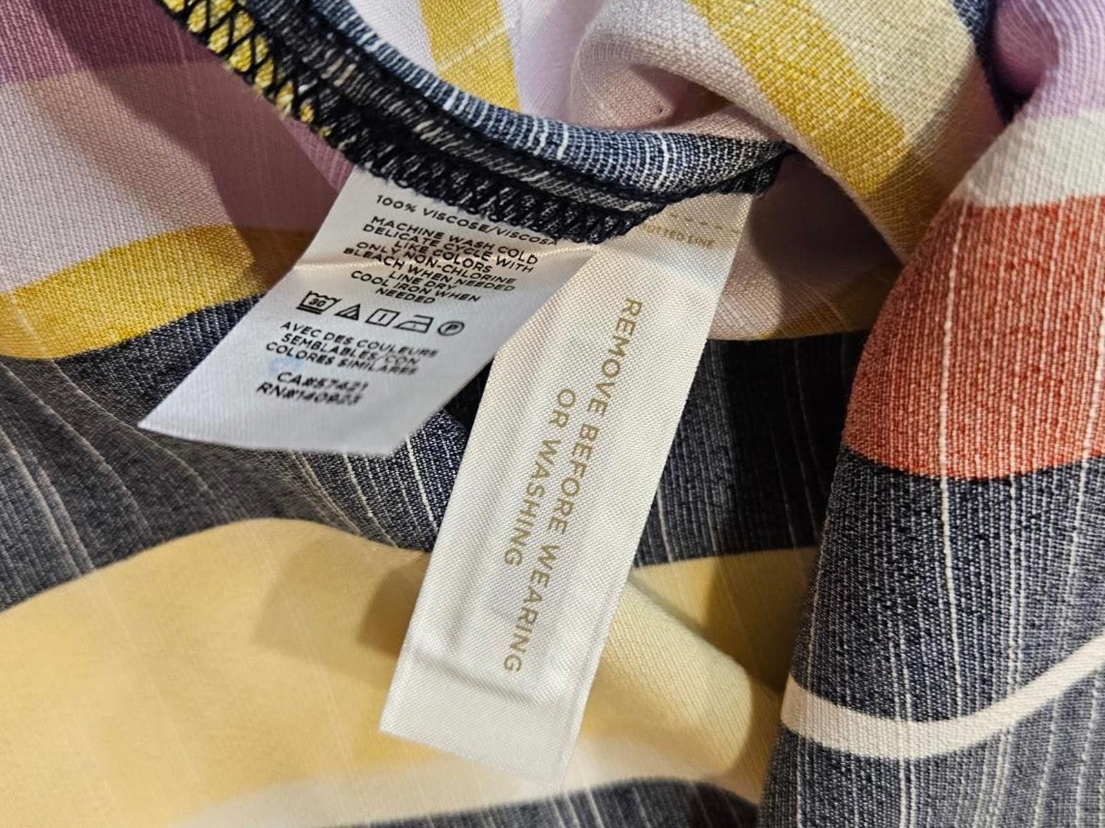 Designer Nwt Loft Vibrant Striped Halter Dress Size M / US 6-8 / IT 42-44 - 7 Thumbnail