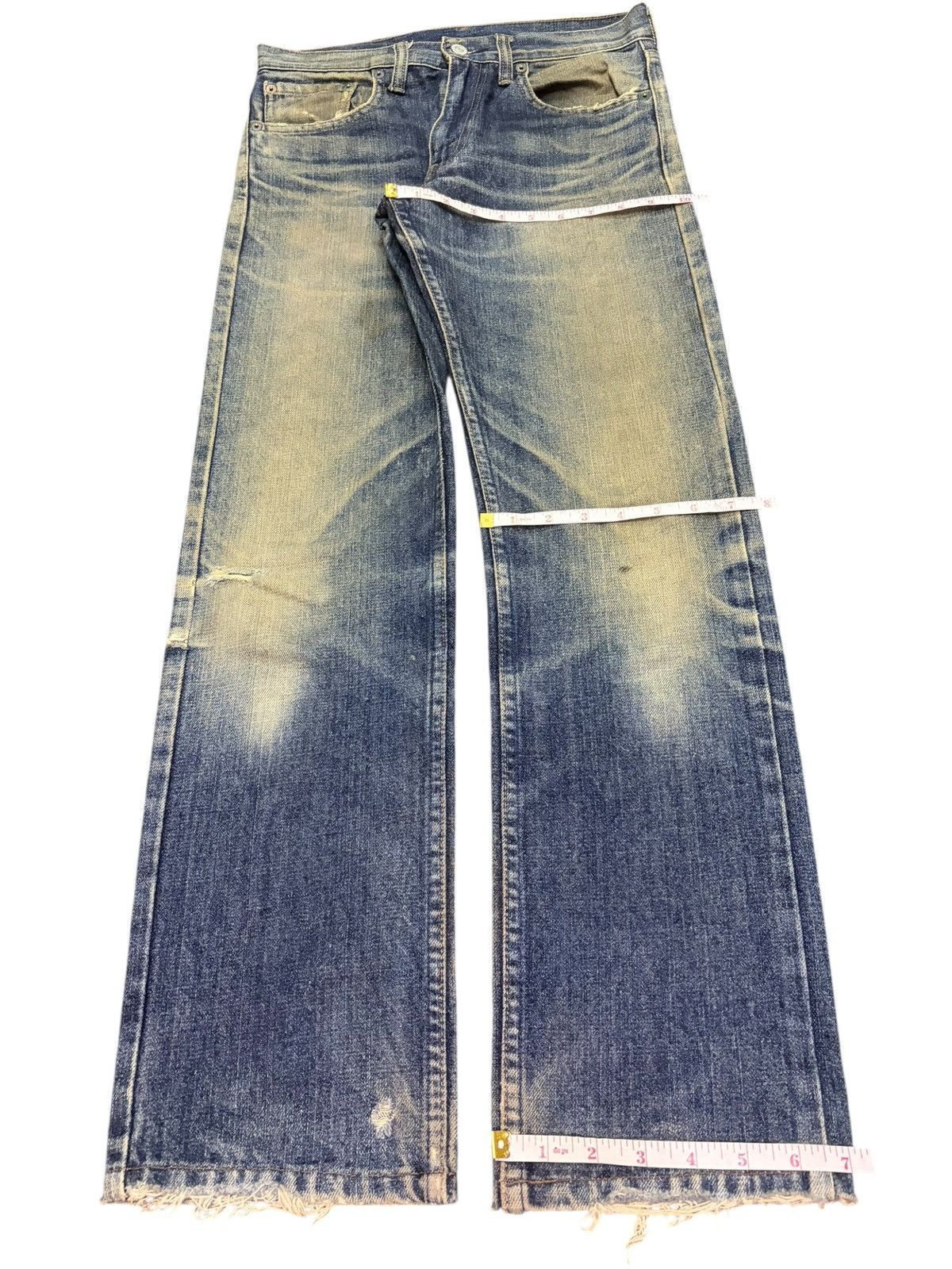 Levi's Vintage 90s Levis 532 Sick Mud Wash Distressed Jeans Size US 29 - 8 Thumbnail