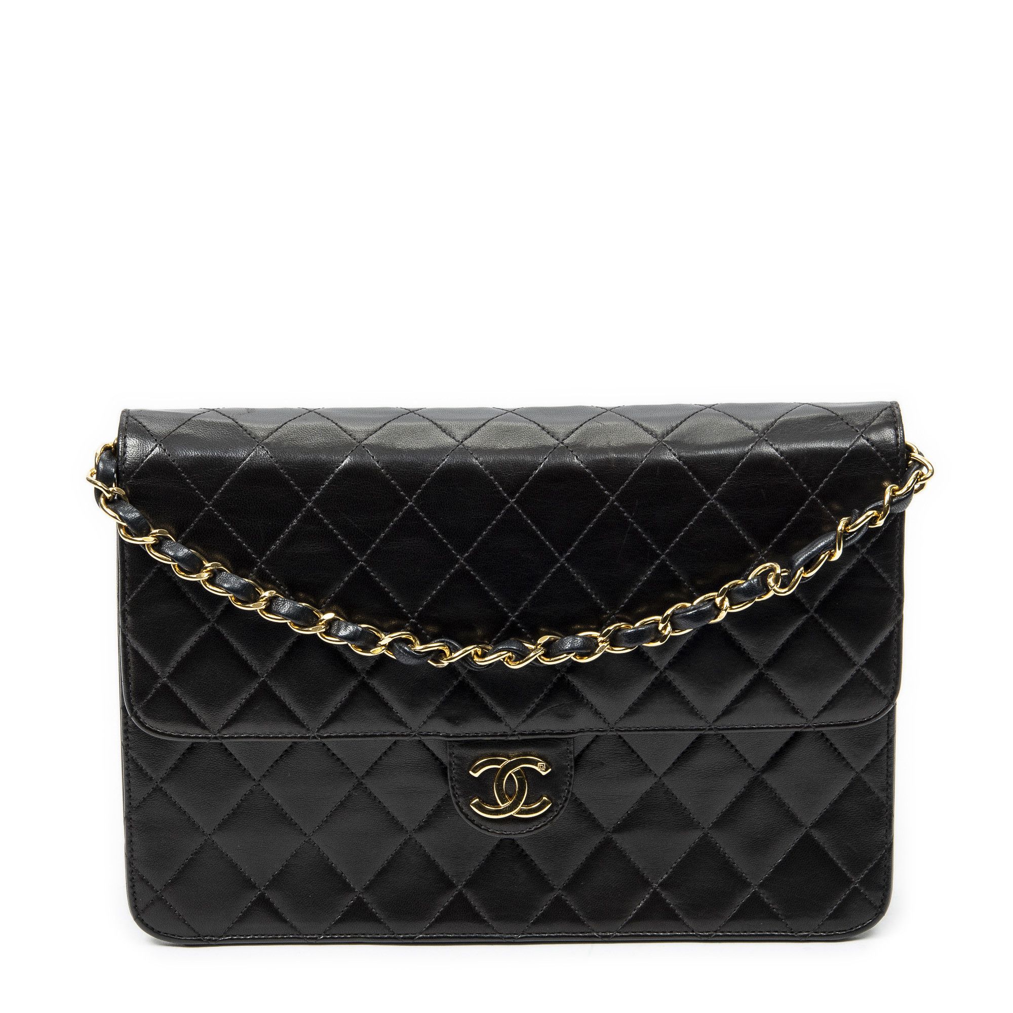 Chanel Vintage Push Lock Straight Flap Size ONE SIZE - 1 Thumbnail