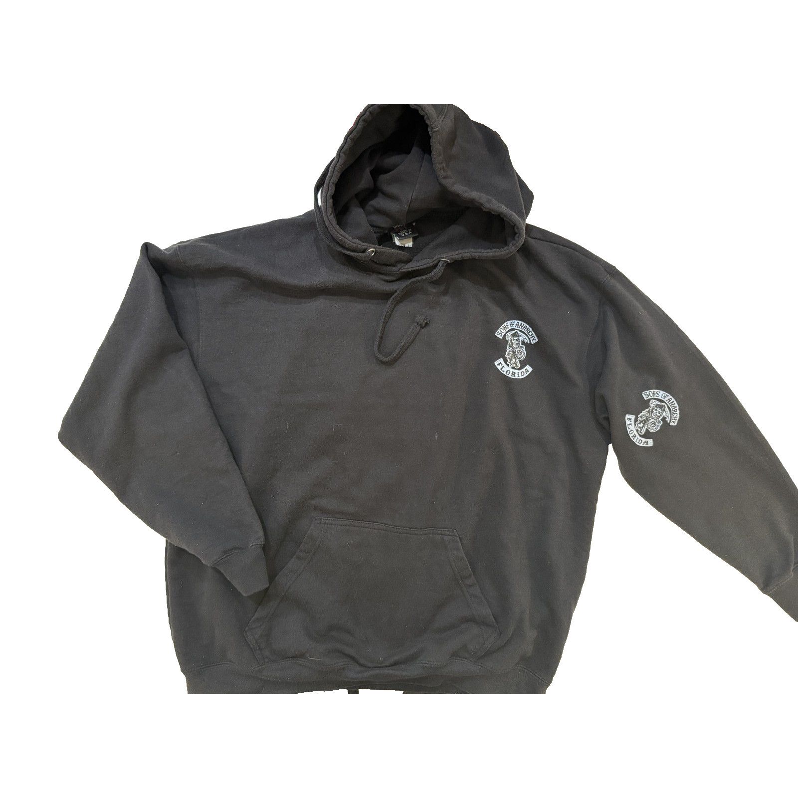 & Other Stories Vintage 90s Sons Of Anarchy Hoodie Men 2XL Grim Reaper Biker Size US XXL / EU 58 / 5 - 1 Thumbnail