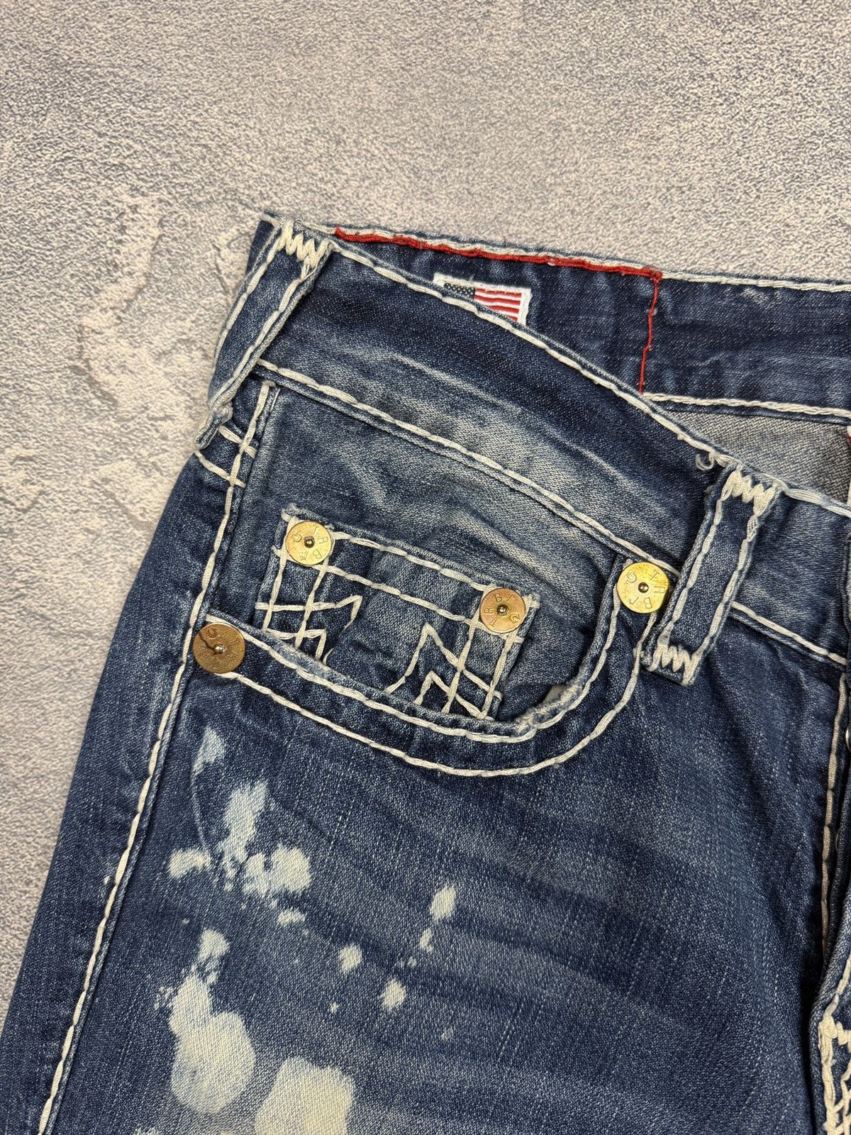 True Religion Crazy True Religion Jeans Big Logo StreetWear Size US 33 - 5 Thumbnail