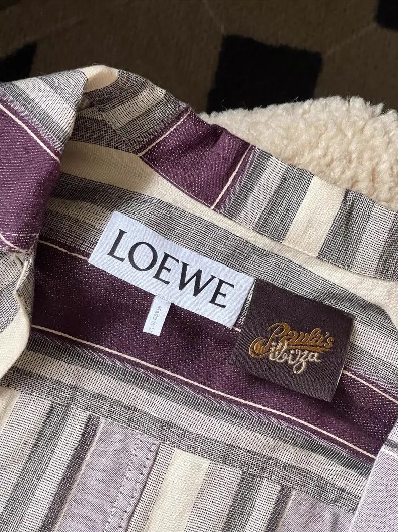 Loewe LOEWE Stripe linen cotton jacket Size 4XL / US 24-26 - 4 Thumbnail