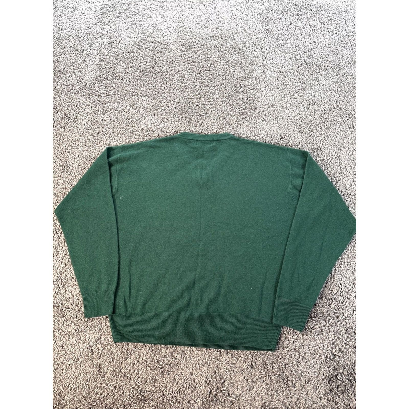 Polo Ralph Lauren Polo Ralph Lauren Polo Pullover V-Neck Sweater Cashmere Fine Knit Mens L Green Long Sleeve Size US L / EU 52-54 / 3 - 5 Thumbnail