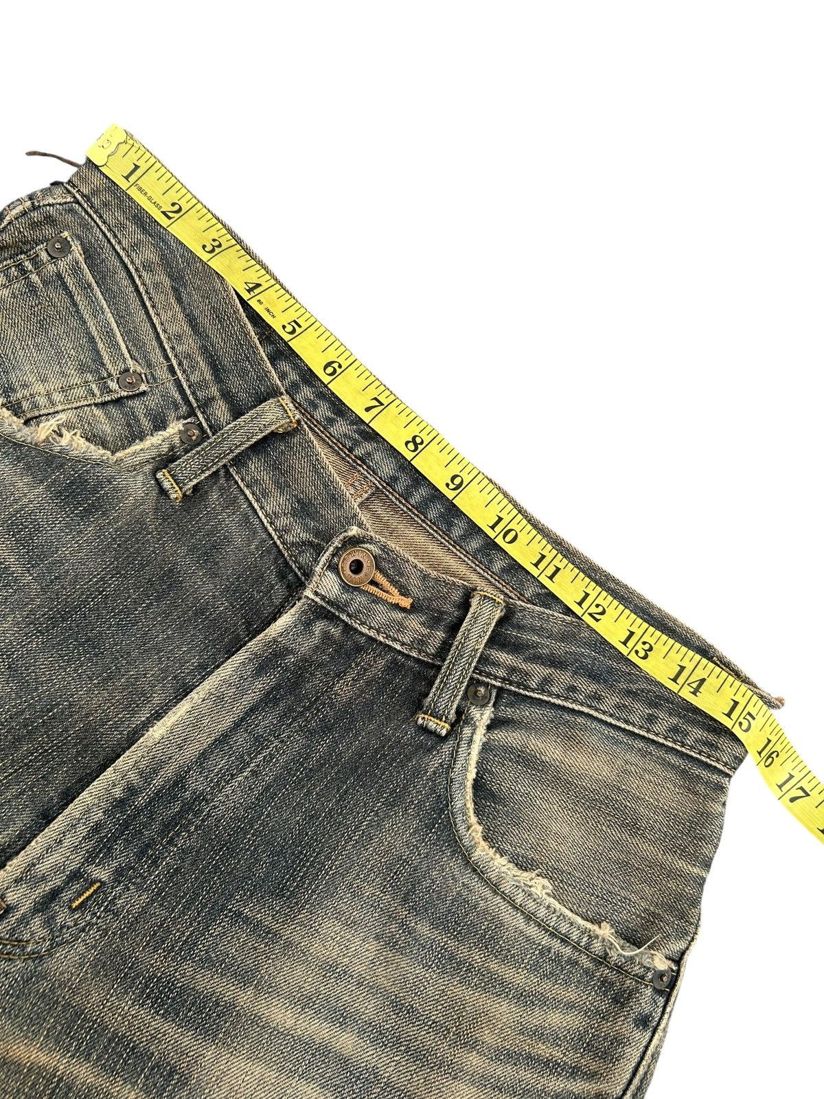Kapital Vintage Edwin 505z Selvedge Rusty Distressed Denim jeans Size US 31 - 14 Thumbnail