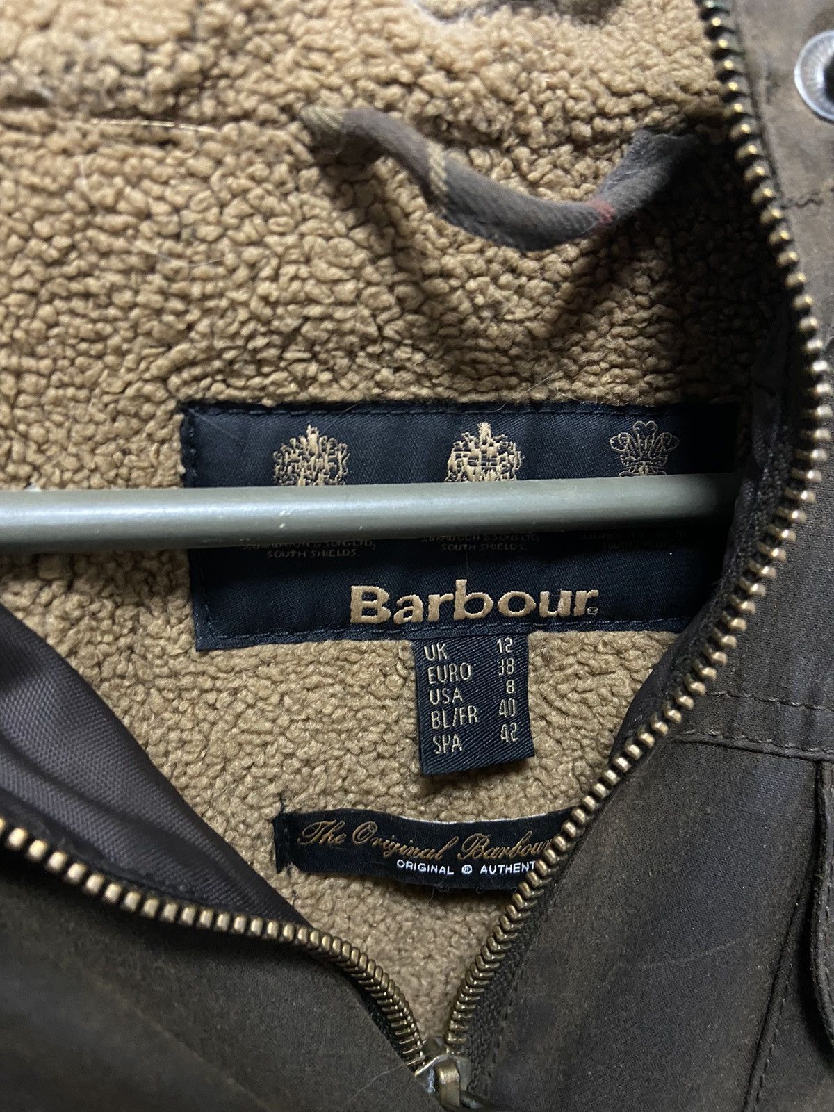 Barbour × Vintage Barbour Jacket small Logo Vintage Avant Garde waxed hooded Size M / US 6-8 / IT 42-44 - 6 Thumbnail