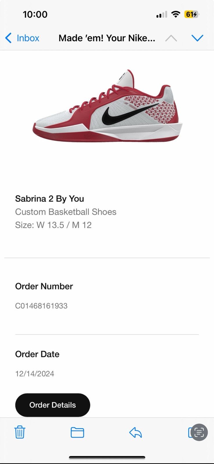 Nike Sabrina 2 Nike by You Size US 12 / EU 45 - 7 Thumbnail